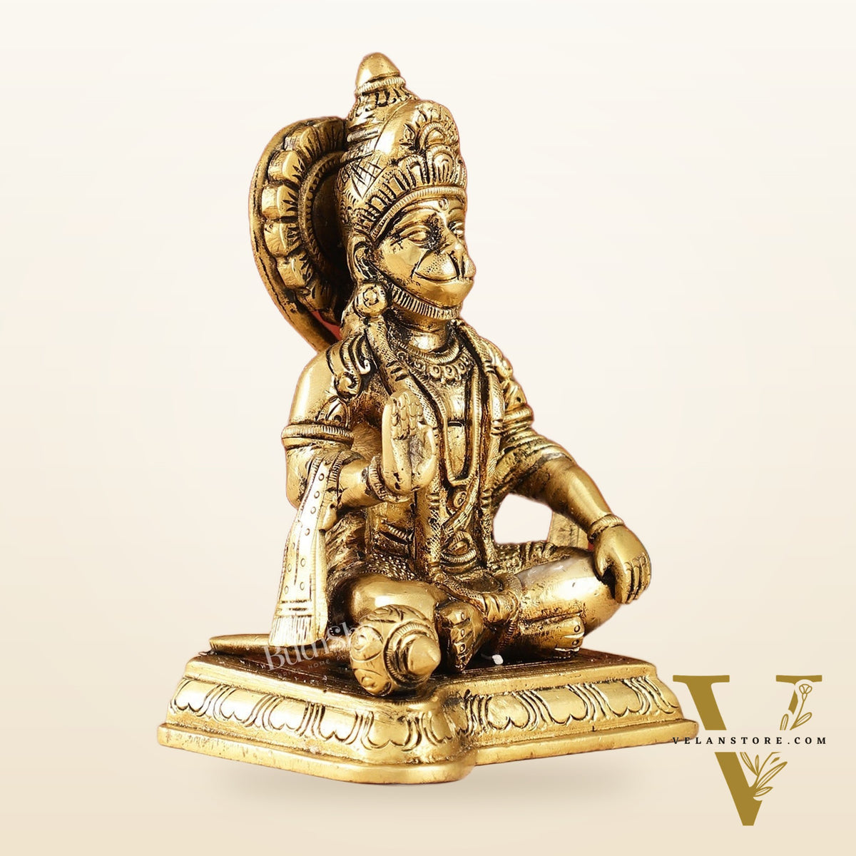 Brass superfine Aashirwaad Lord Hanuman murti 6.5 inch