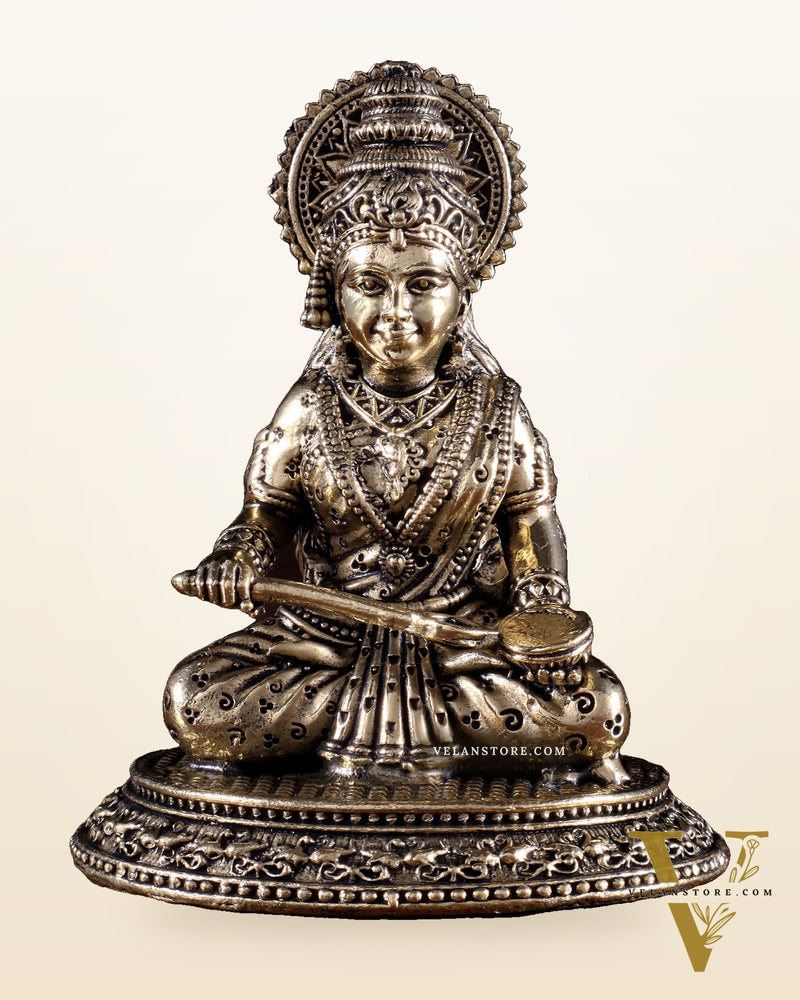 Brass Superfine Annapurna Devi Idol – 3.5 Inch
