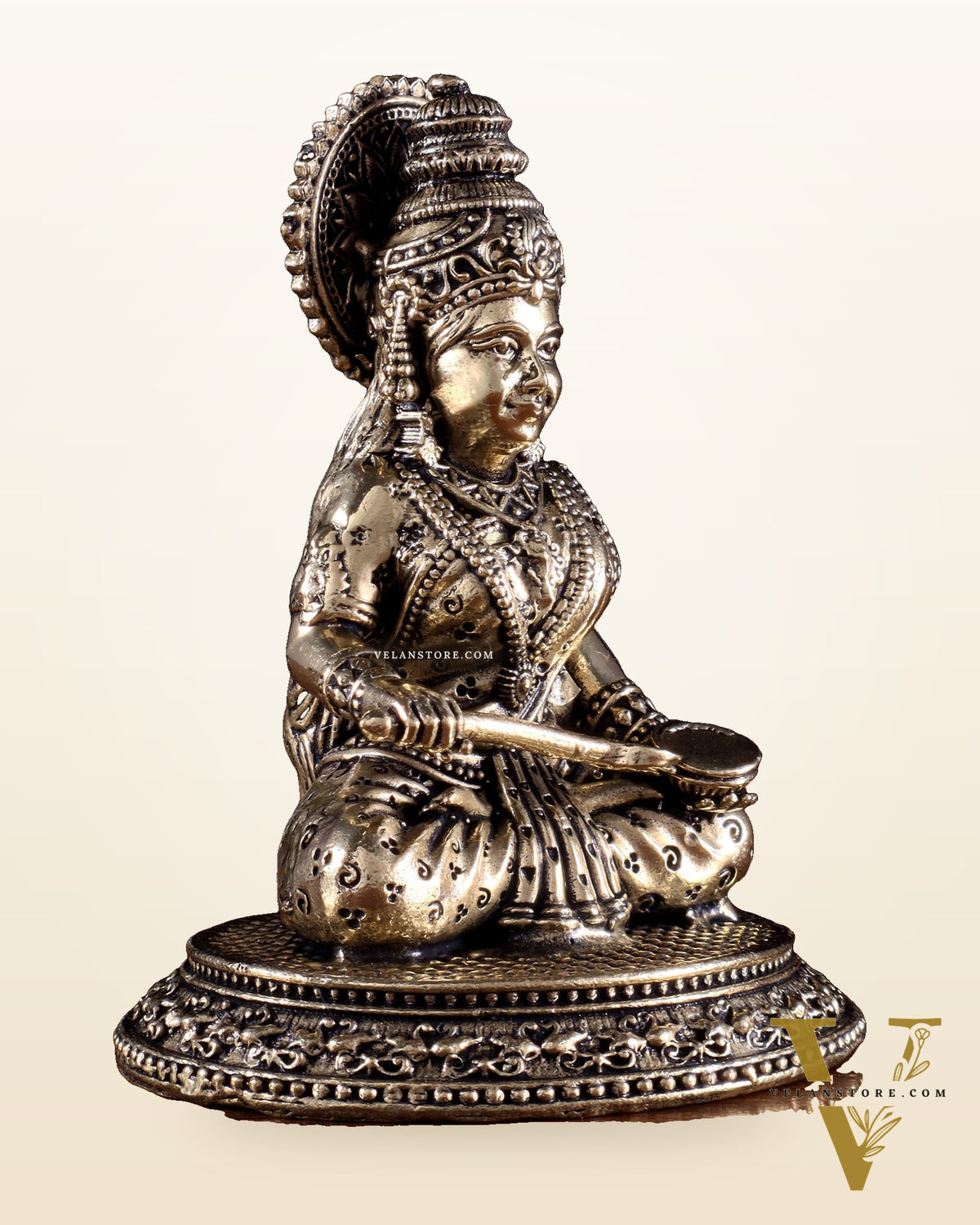 Brass Superfine Annapurna Devi Idol – 3.5 Inch