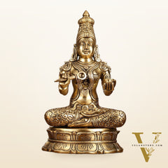 Brass Superfine Annapurna/Annapoorna Ma Idol - 11.5 Inch