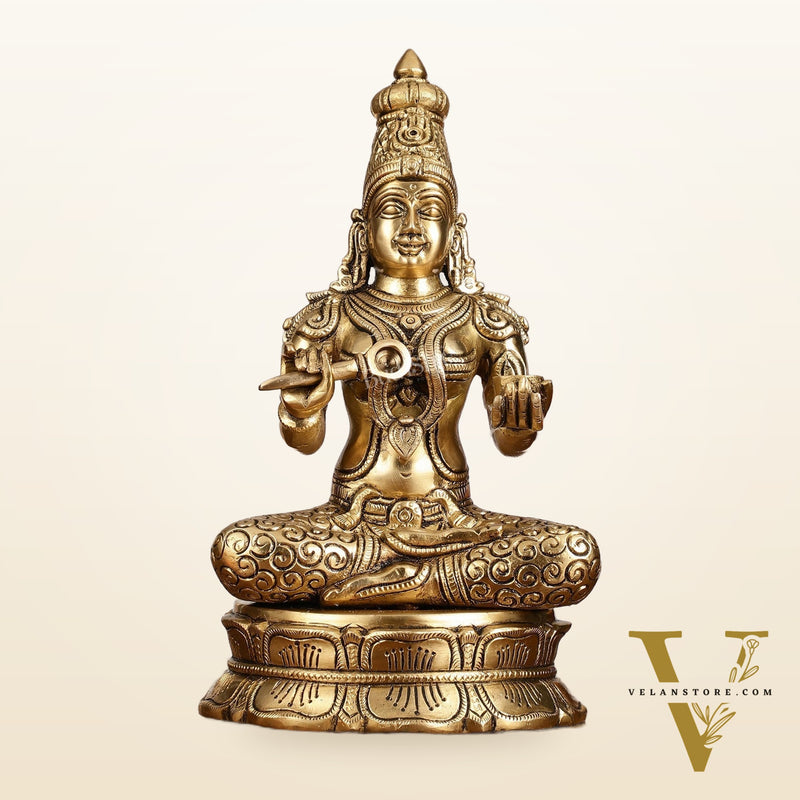 Brass Superfine Annapurna/Annapoorna Ma Idol - 11.5 Inch