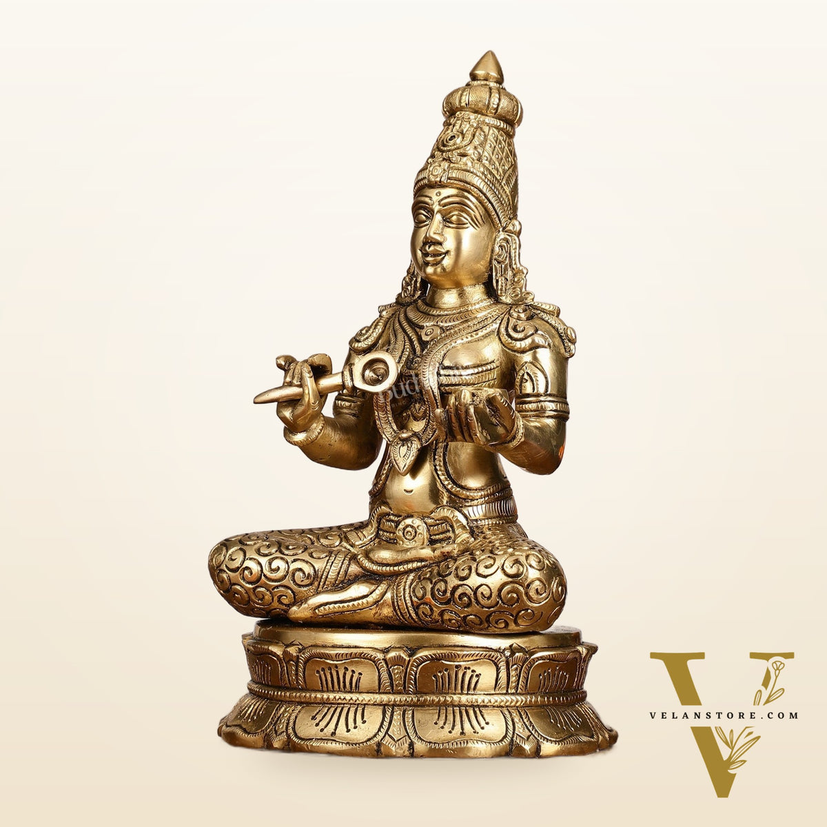 Brass Superfine Annapurna/Annapoorna Ma Idol - 11.5 Inch