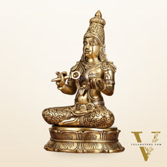 Brass Superfine Annapurna/Annapoorna Ma Idol - 11.5 Inch