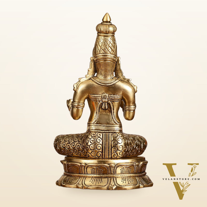 Brass Superfine Annapurna/Annapoorna Ma Idol - 11.5 Inch