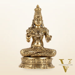 Brass Superfine Annapurna/Annapoorna Ma Idol - 11.5 Inch
