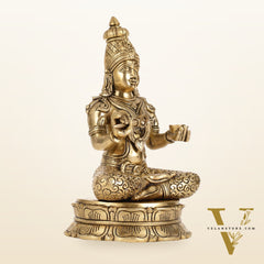 Brass Superfine Annapurna/Annapoorna Ma Idol - 11.5 Inch