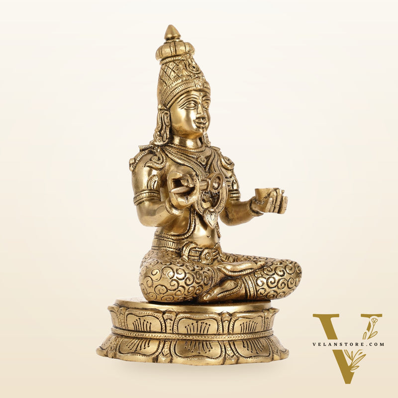 Brass Superfine Annapurna/Annapoorna Ma Idol - 11.5 Inch