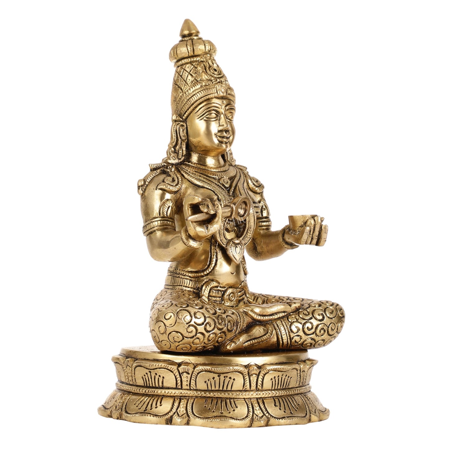 Brass Superfine Annapurna/Annapoorna Ma Idol - 11.5 Inch