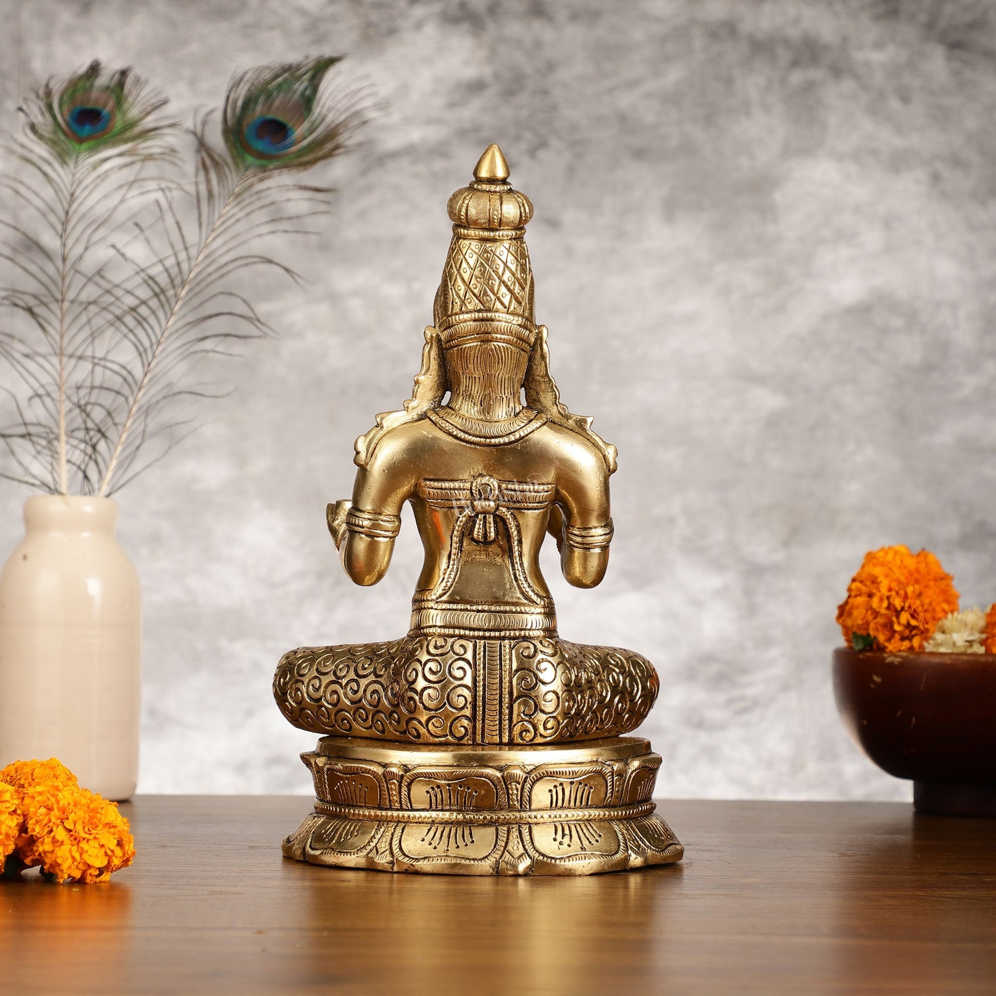 Brass Superfine Annapurna/Annapoorna Ma Idol - 11.5 Inch