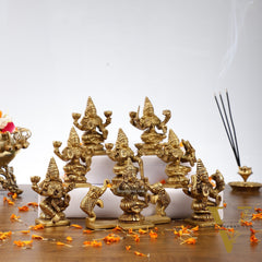 Brass Superfine Ashtalakshmi idols 3.5 inch