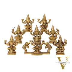 Brass Superfine Ashtalakshmi idols 3.5 inch
