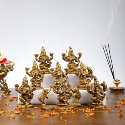 Brass Superfine Ashtalakshmi idols 3.5 inch