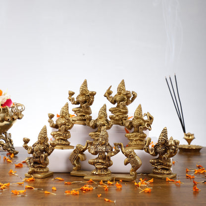 Brass Superfine Ashtalakshmi idols 3.5 inch