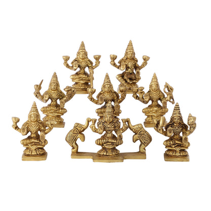 Brass Superfine Ashtalakshmi idols 3.5 inch