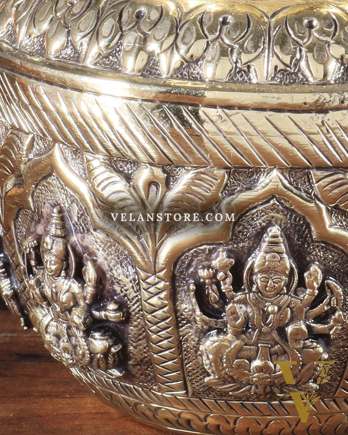 Brass Superfine Ashtalakshmi Kalash | Intricately Handcrafted