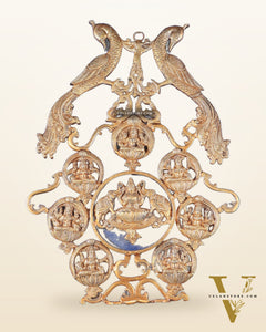 Brass Superfine Ashtalakshmi Wall Hanging Frame 18"