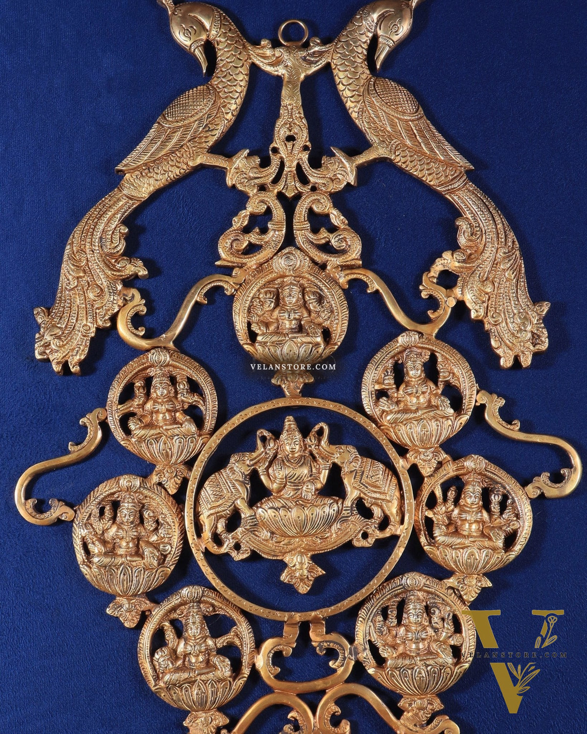 Brass Superfine Ashtalakshmi Wall Hanging Frame 18"
