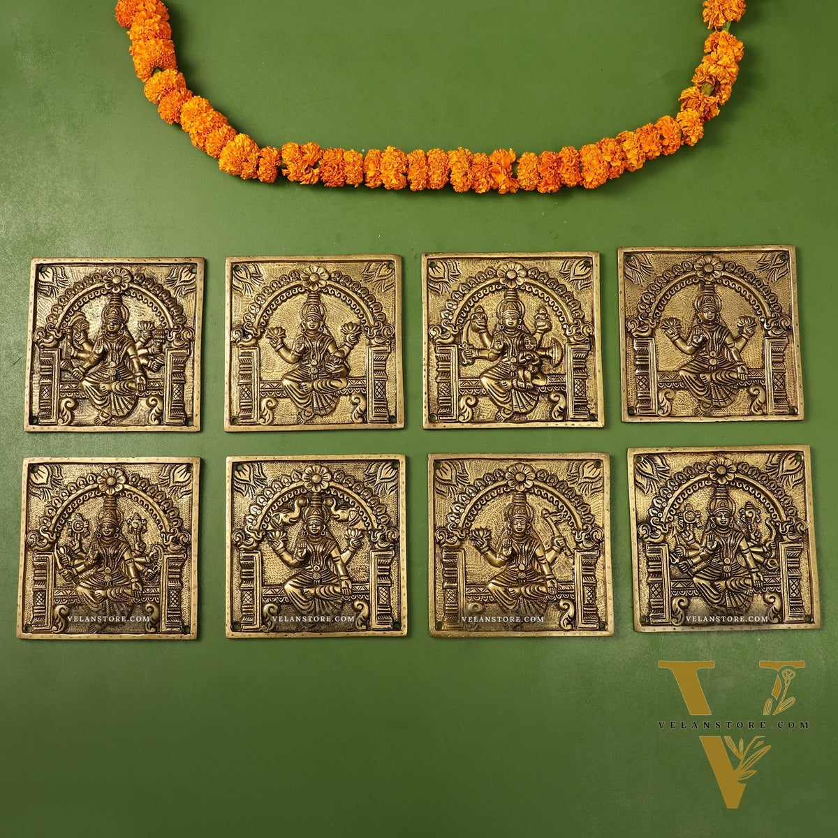 Brass Superfine Ashtalakshmi Wall Hanging