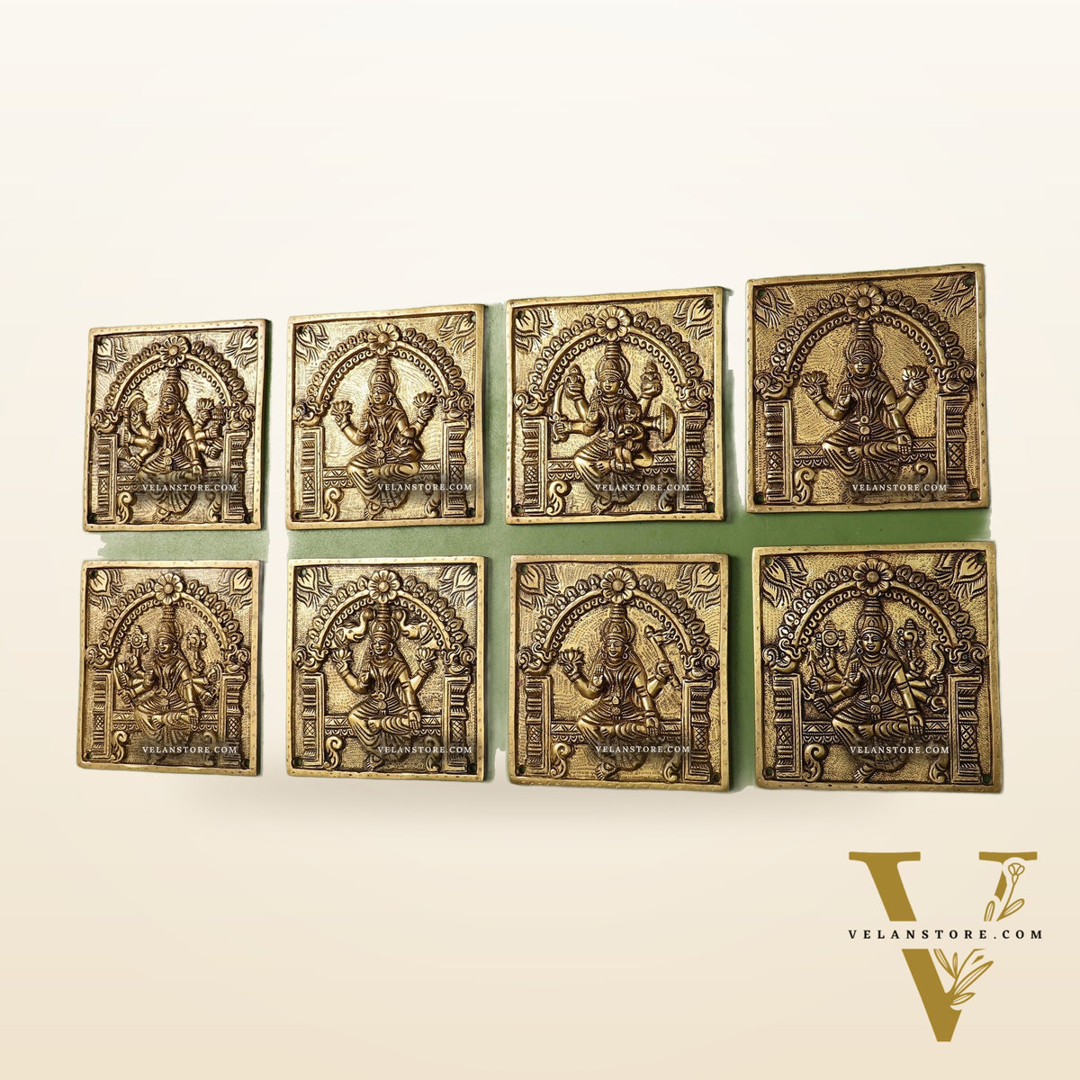 Brass Superfine Ashtalakshmi Wall Hanging