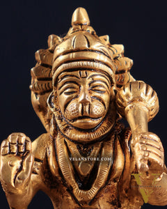 Brass Superfine Blessing Hanuman Idol 3.5" – Symbol of Strength & Devotion