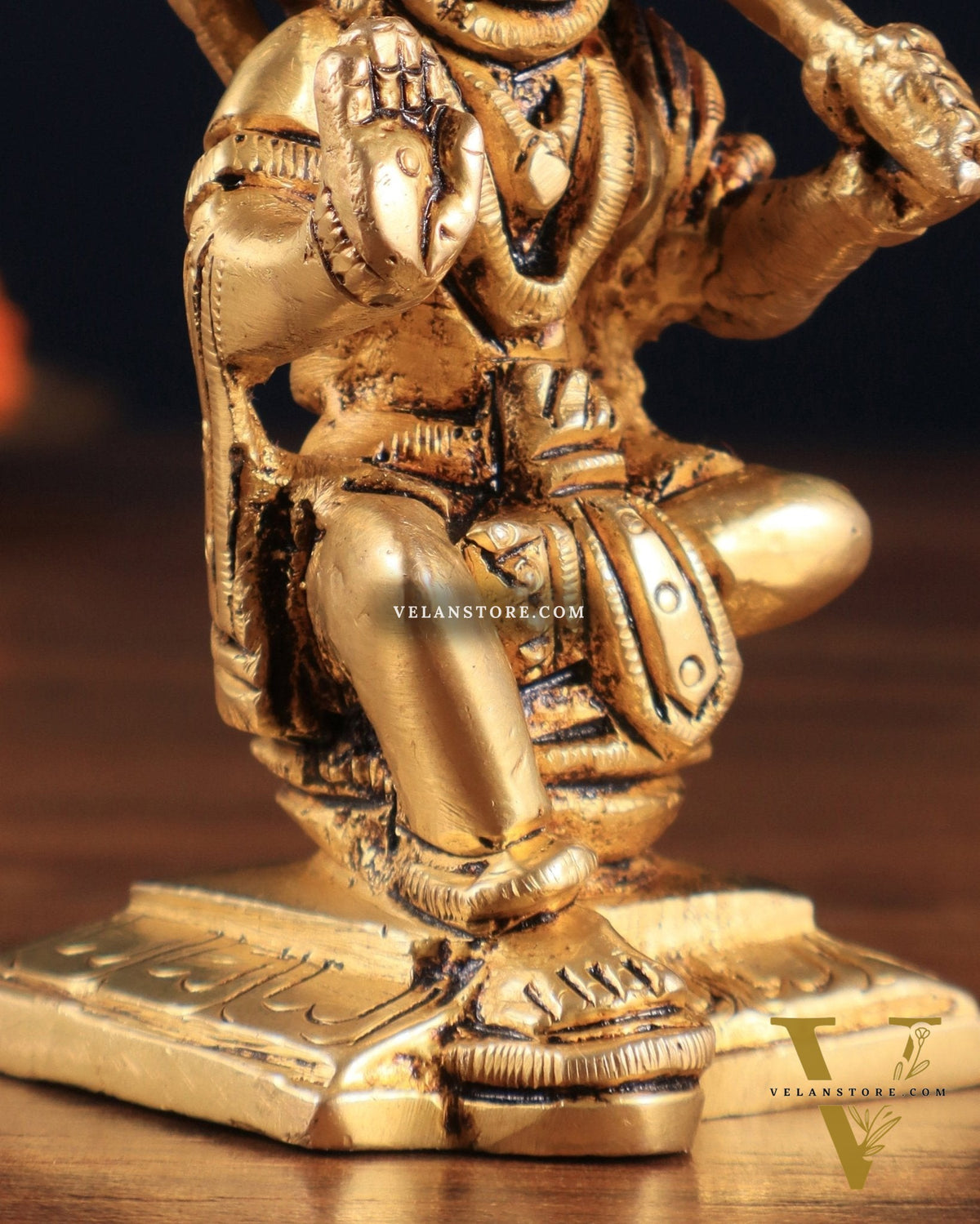 Brass Superfine Blessing Hanuman Idol 3.5" – Symbol of Strength & Devotion