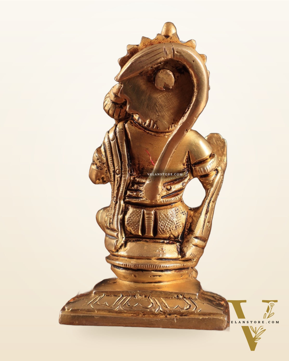 Brass Superfine Blessing Hanuman Idol 3.5" – Symbol of Strength & Devotion