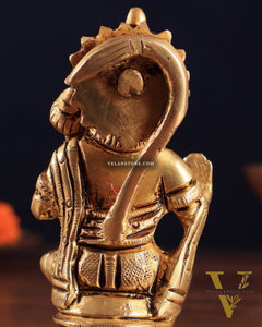 Brass Superfine Blessing Hanuman Idol 3.5" – Symbol of Strength & Devotion