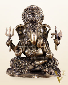 Brass Superfine Dagduseth Ganapati Idol 3 inch