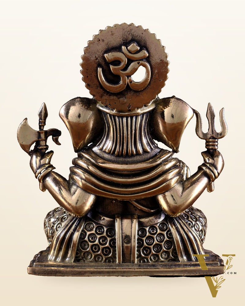 Brass Superfine Dagduseth Ganapati Idol 3 inch