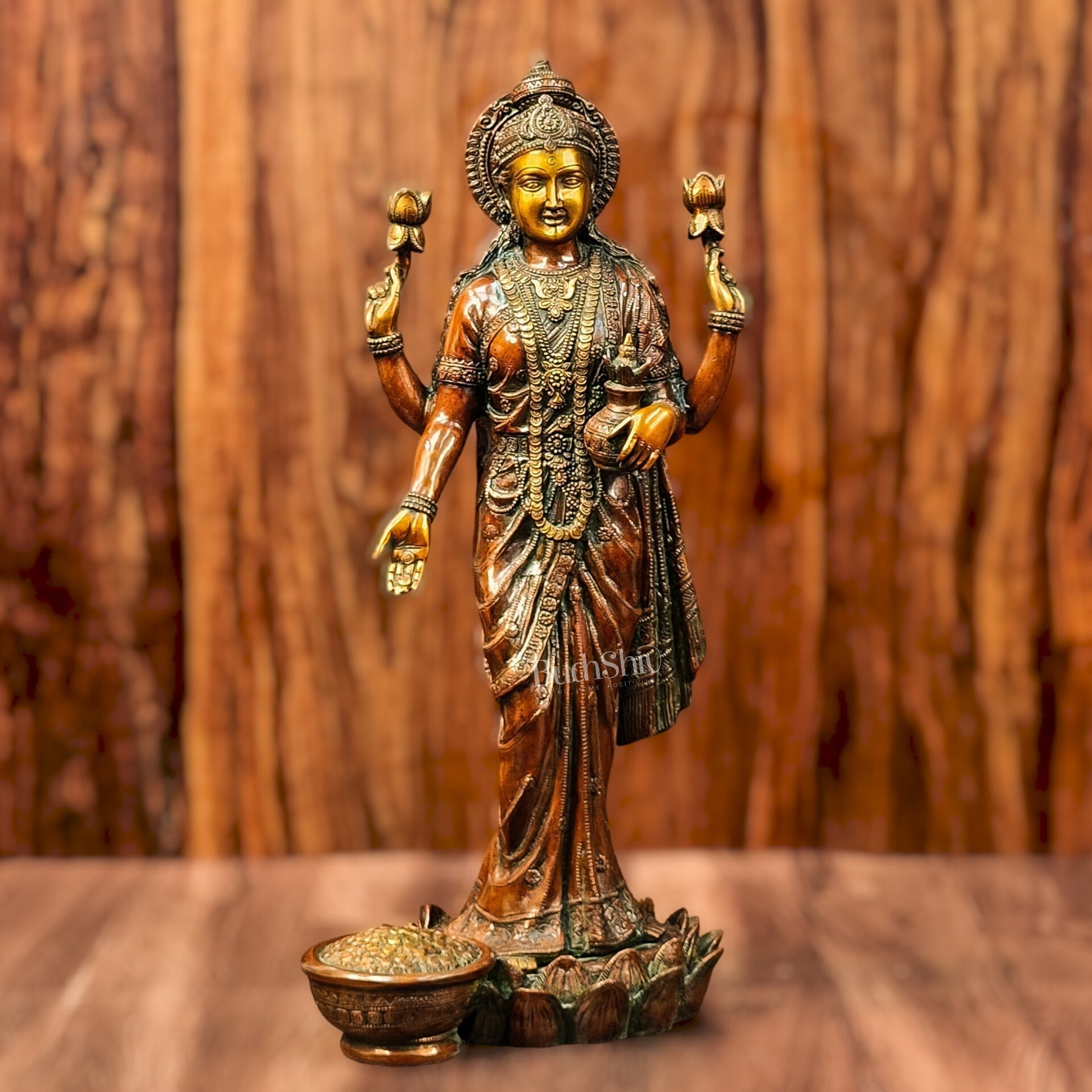 Brass Superfine Dhanlakshmi idol 25"