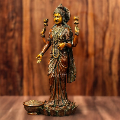 Brass Superfine Dhanlakshmi idol 25"
