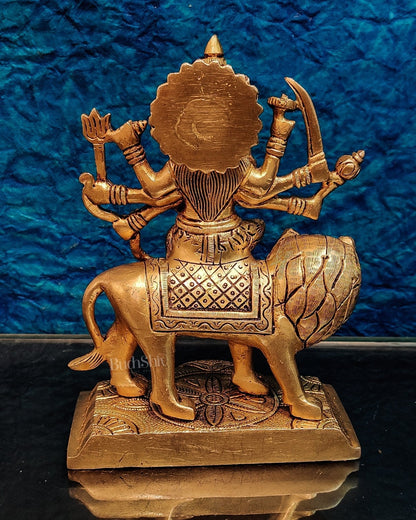Brass Superfine Durga ma idol | Brass sherawali mata murti 7 "