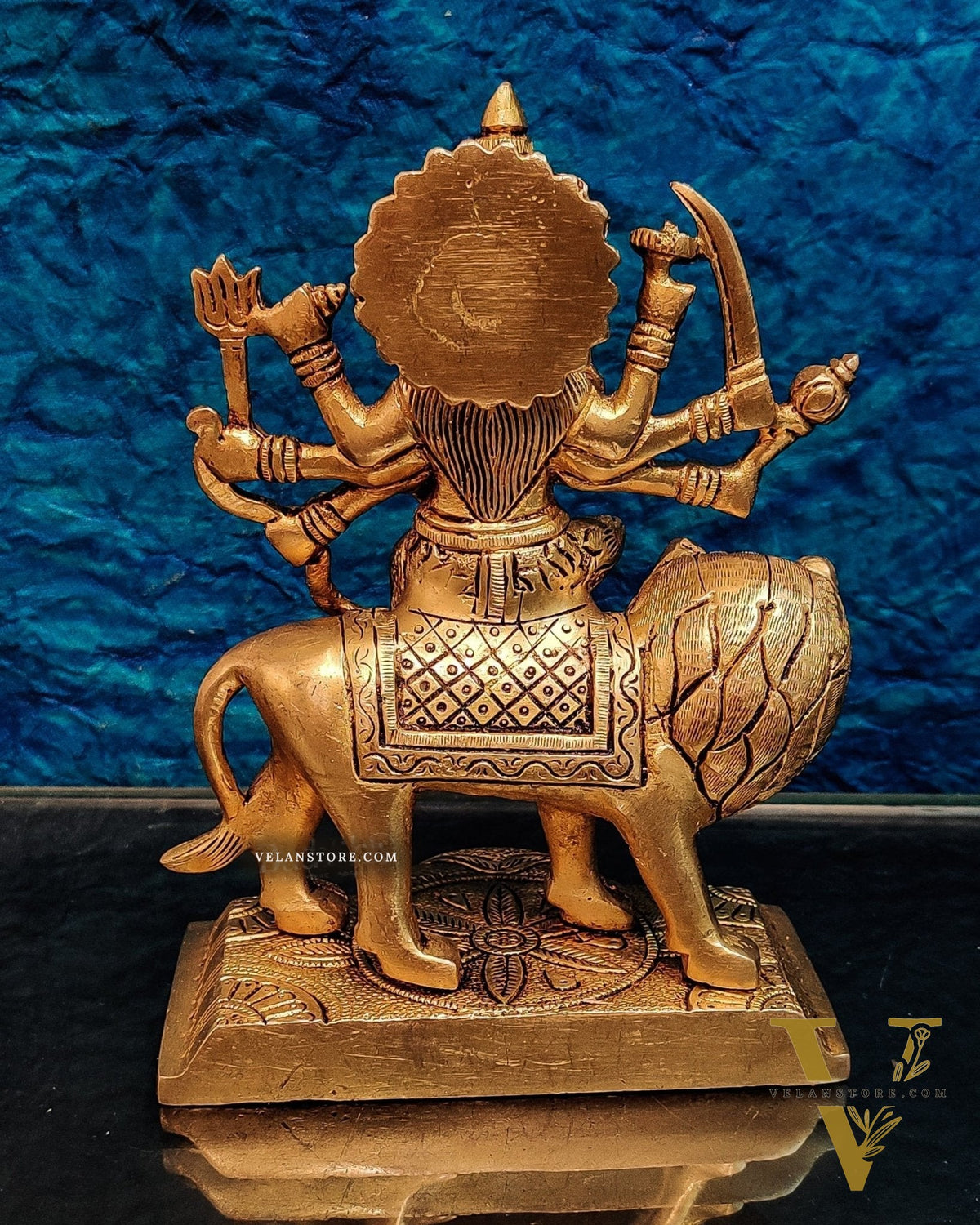 Brass Superfine Durga ma idol | Brass sherawali mata murti 7 "