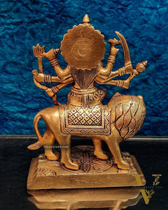 Brass Superfine Durga ma idol | Brass sherawali mata murti 7 "