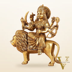 Brass Superfine Durga ma statue 8.5"