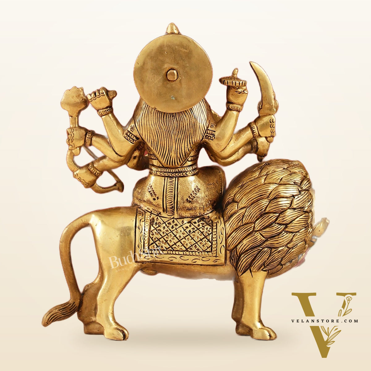 Brass Superfine Durga ma statue 8.5"
