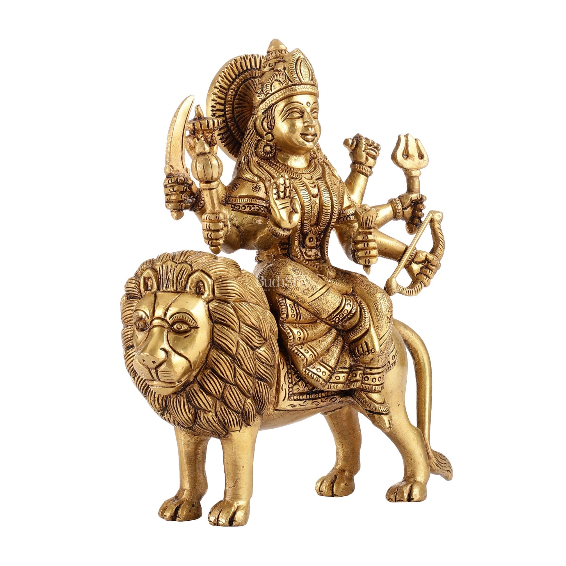 Brass Superfine Durga ma statue 8.5"