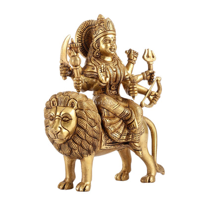 Brass Superfine Durga ma statue 8.5"