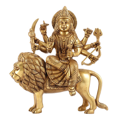 Brass Superfine Durga ma statue 8.5"