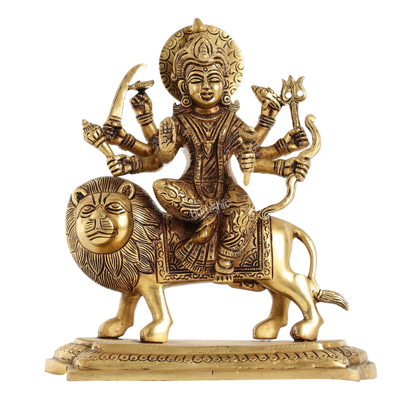 Brass Superfine Durga statue 10 "