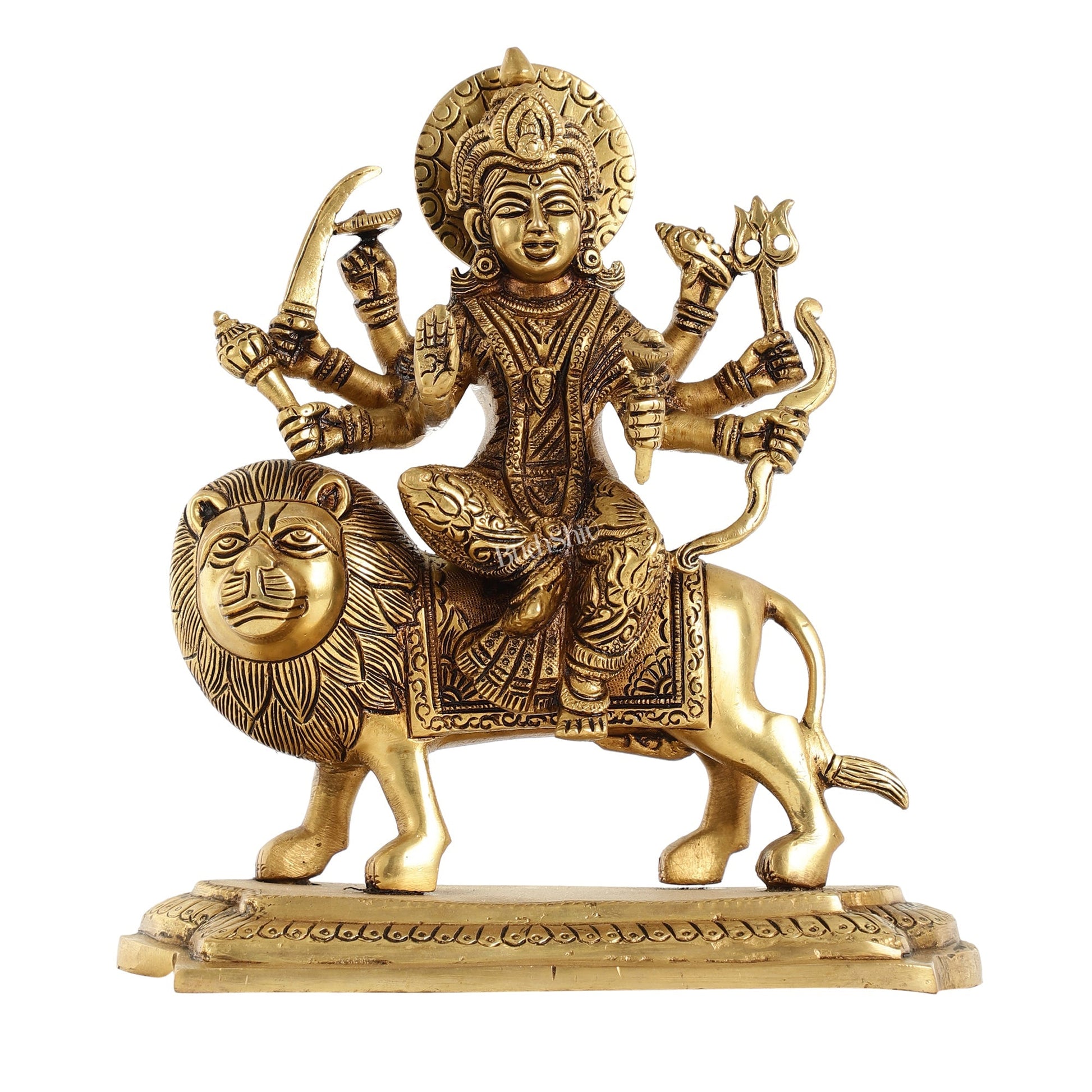 Brass Superfine Durga statue 10 "