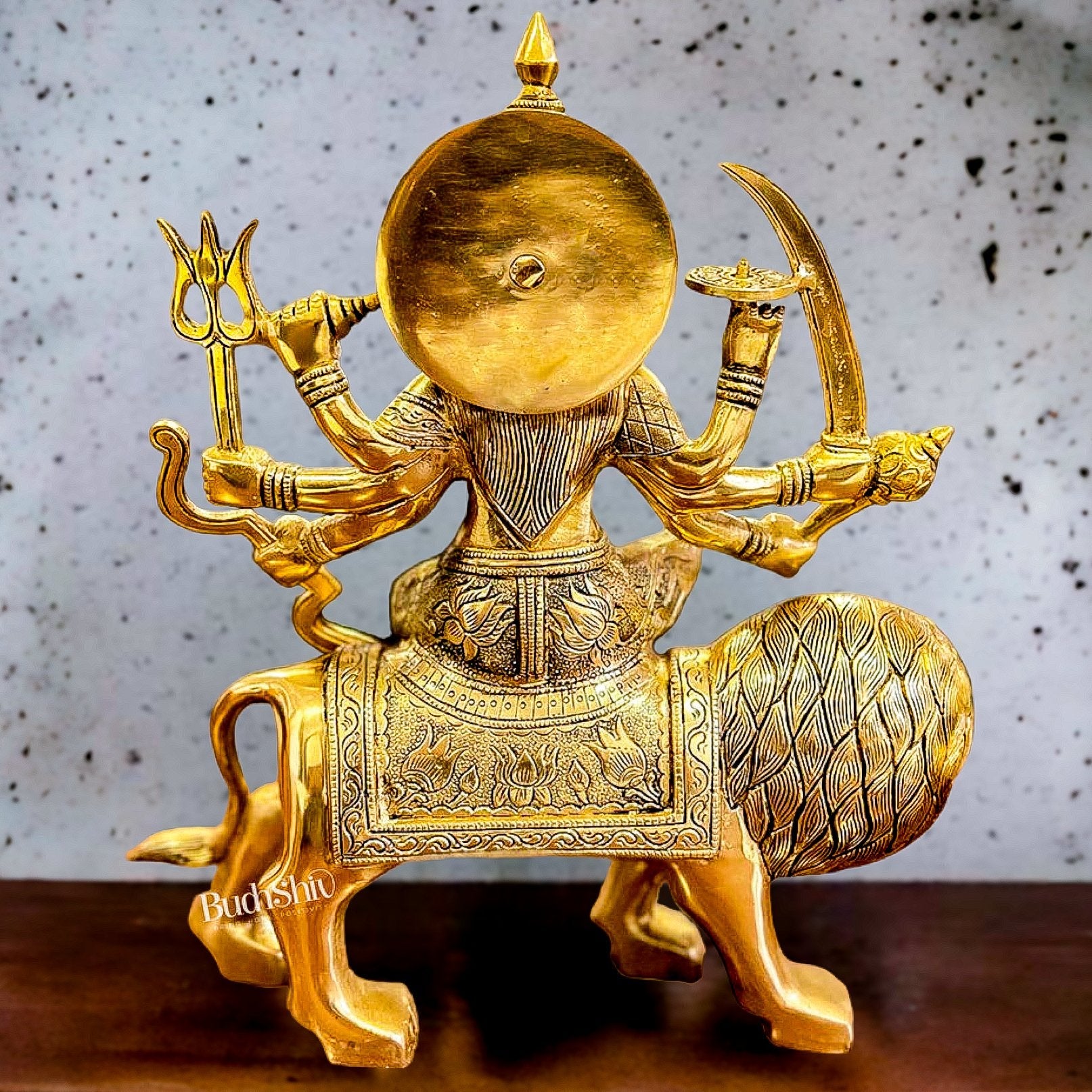Brass Superfine Durga Statue 14"