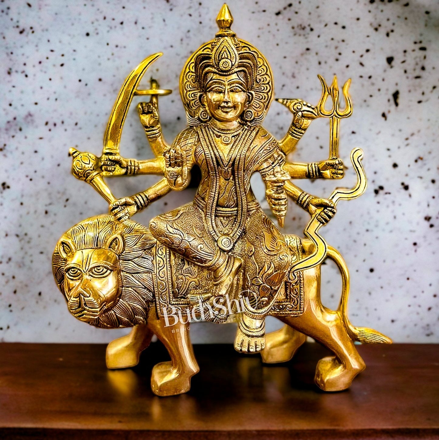 Brass Superfine Durga Statue 14"