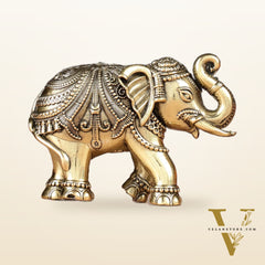 Brass Superfine Elephant Miniature Showpiece 4"