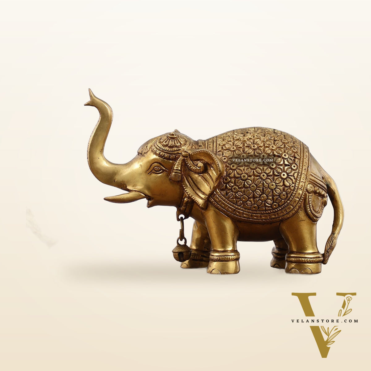 Brass Superfine Elephant Pair 6"