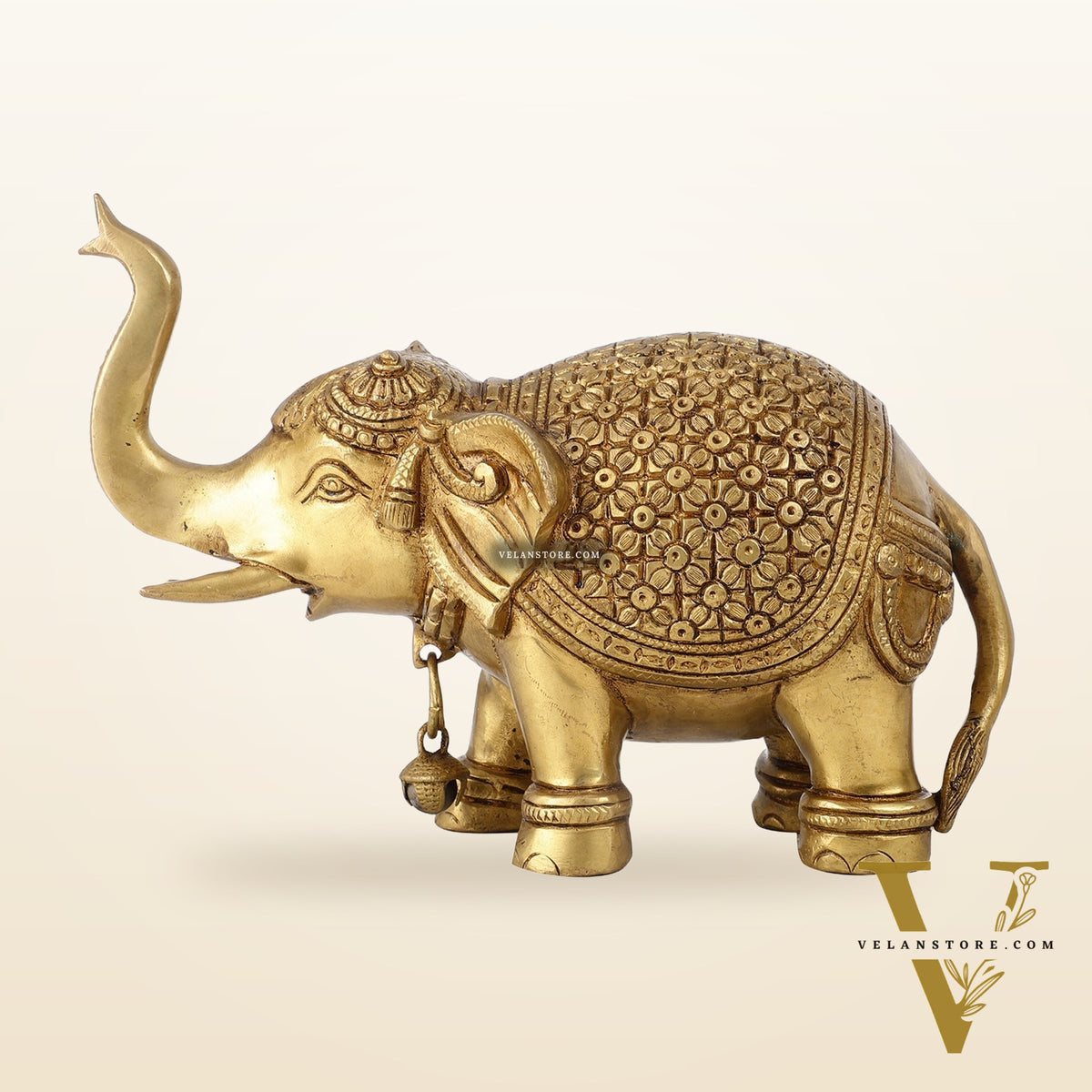 Brass Superfine Elephant Pair 6"