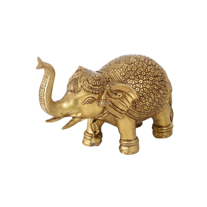 Brass Superfine Elephant Pair 6"