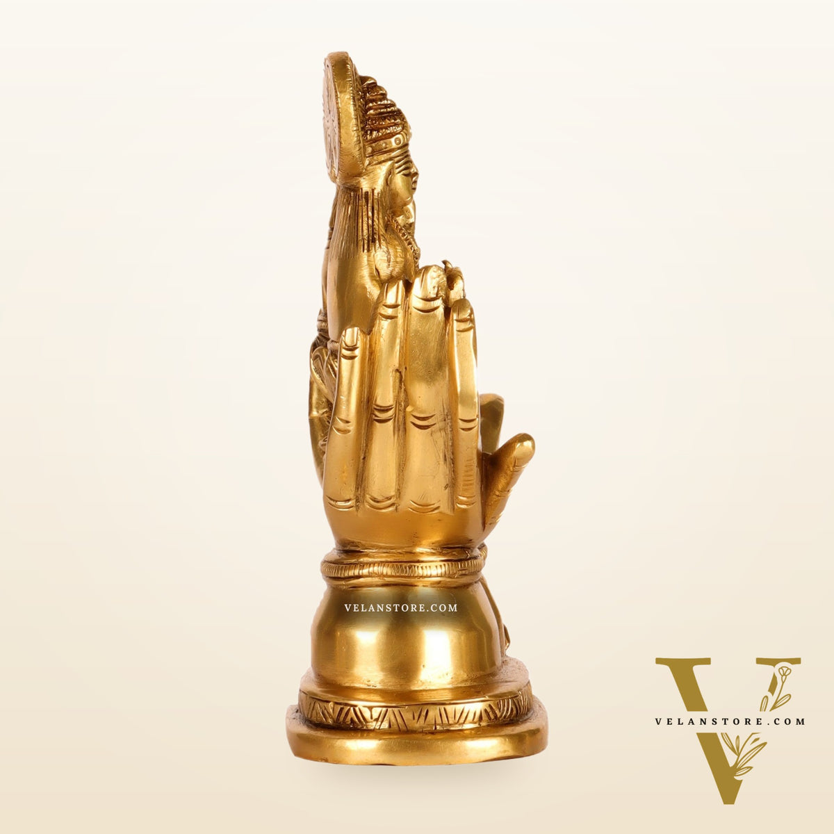 Brass Superfine Ganesha and Lakshmi Seated 5"