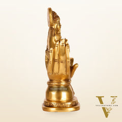 Brass Superfine Ganesha and Lakshmi Seated 5"