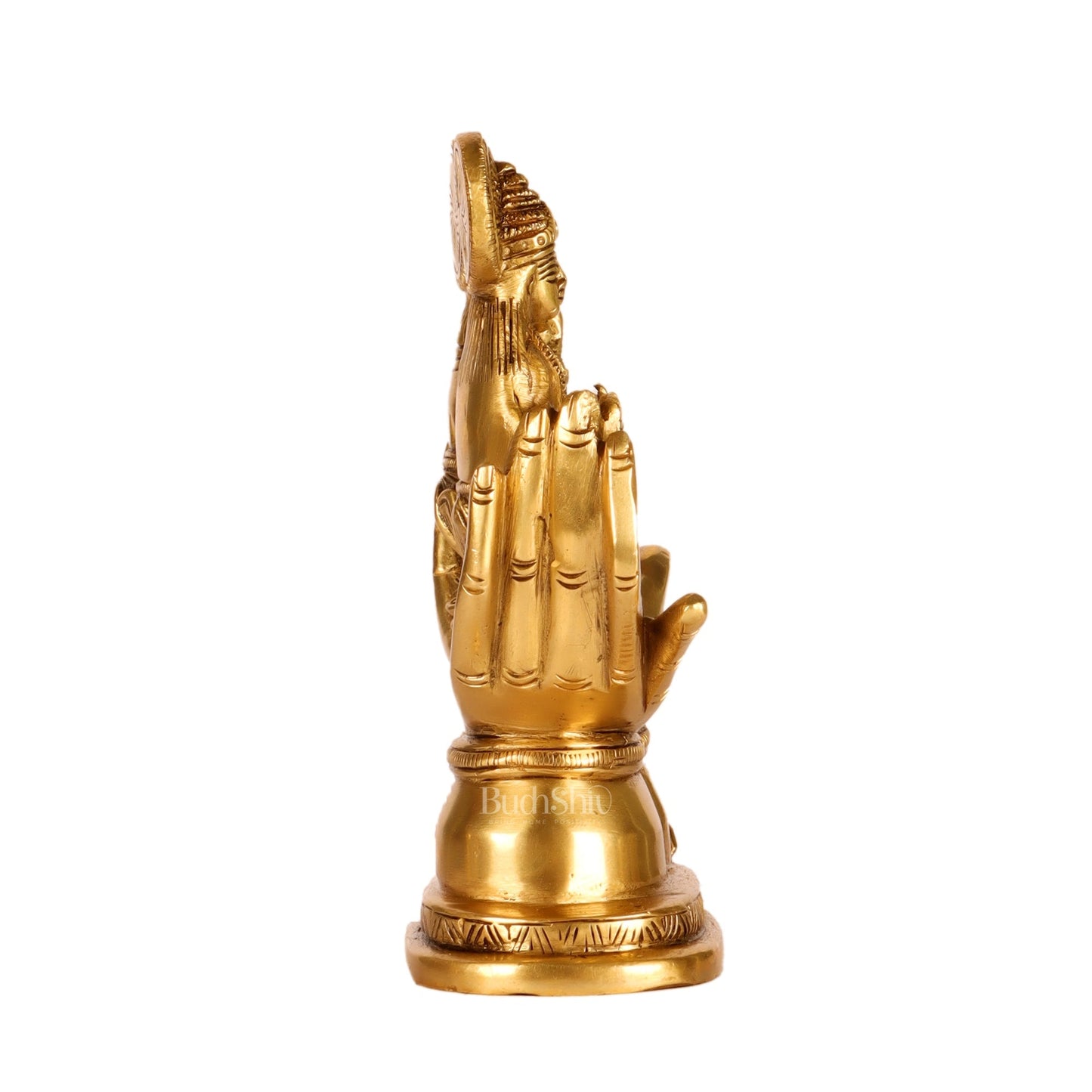 Brass Superfine Ganesha and Lakshmi Seated 5"